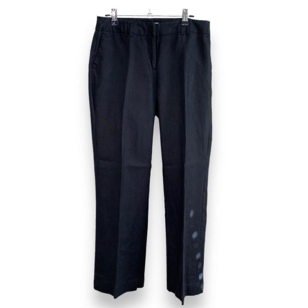 R&W - Black Wide leg linen Pant - 2 - China